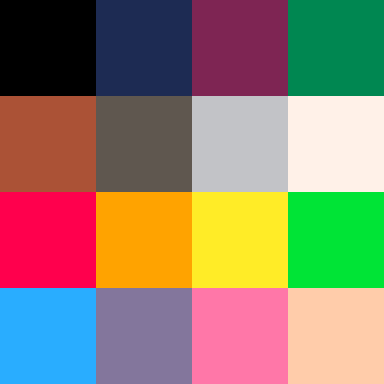 PICO-8 color palette